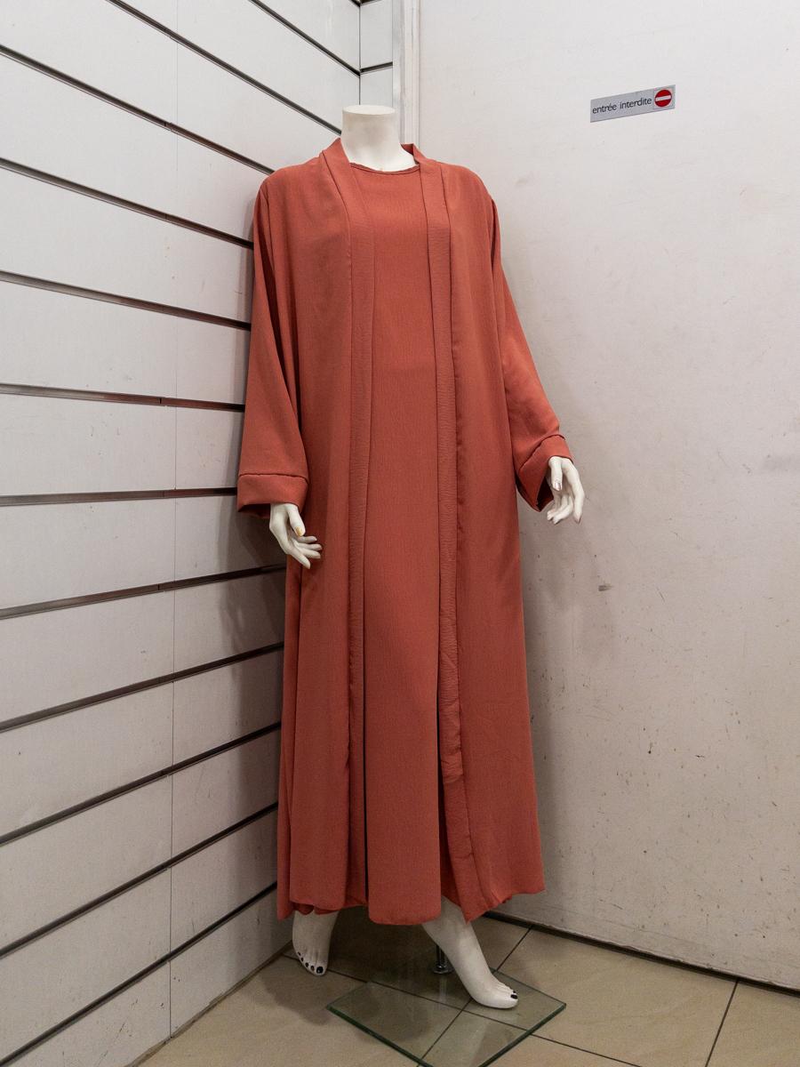 L'ensemble robe gilet simple