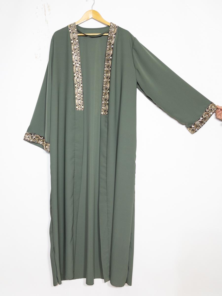 L'ensemble robe gilet brodé
