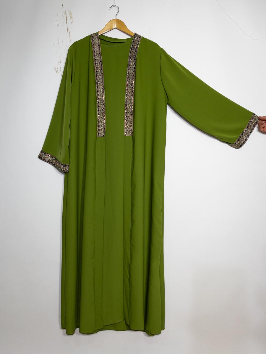 L'ensemble robe gilet brodé