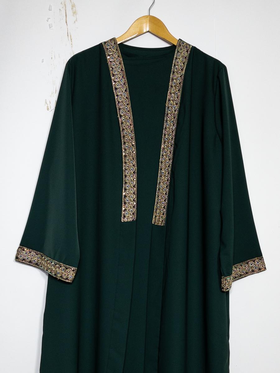 L'ensemble robe gilet brodé