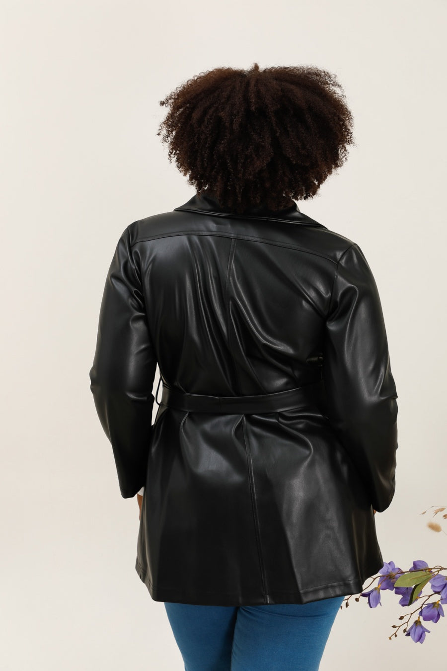La veste en simili cuir