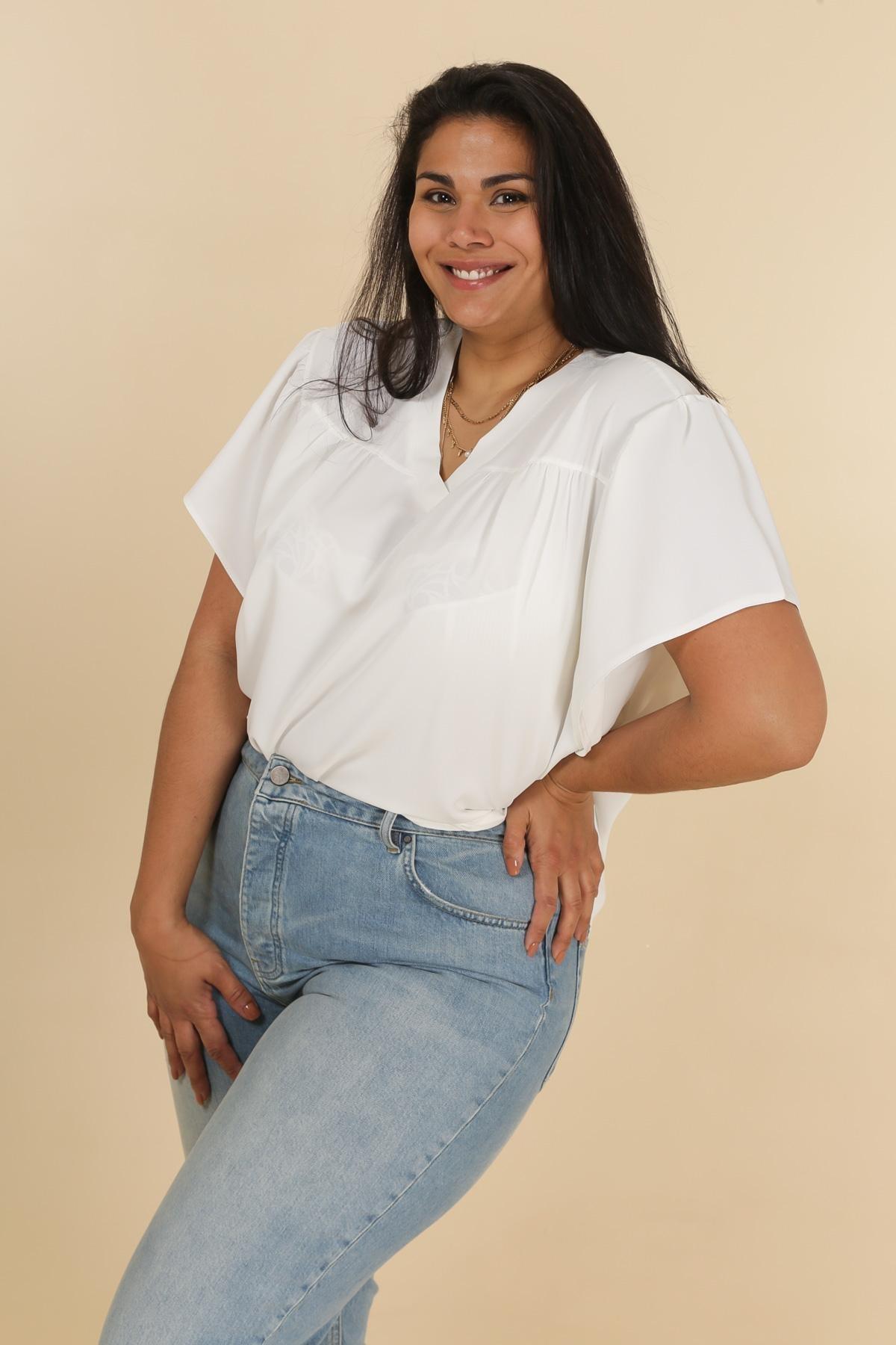 La blouse col V