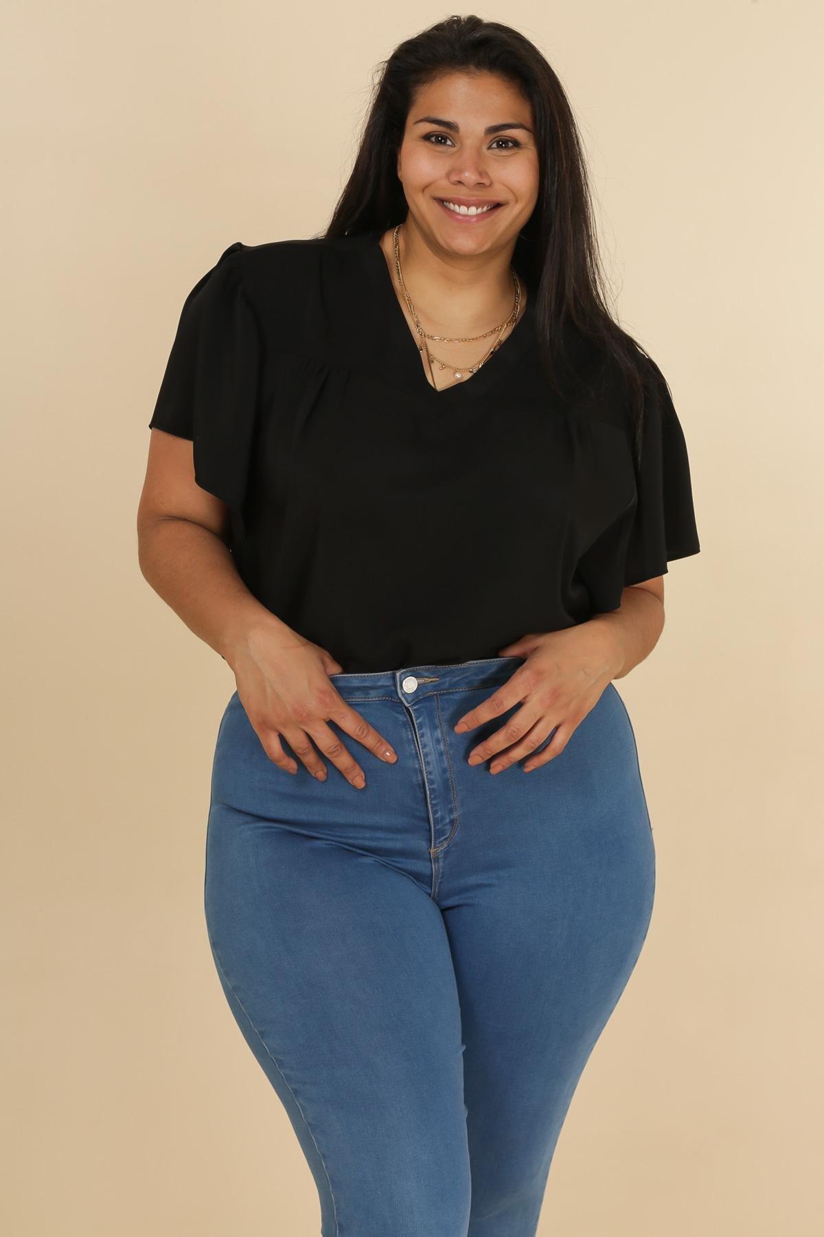 La blouse col V