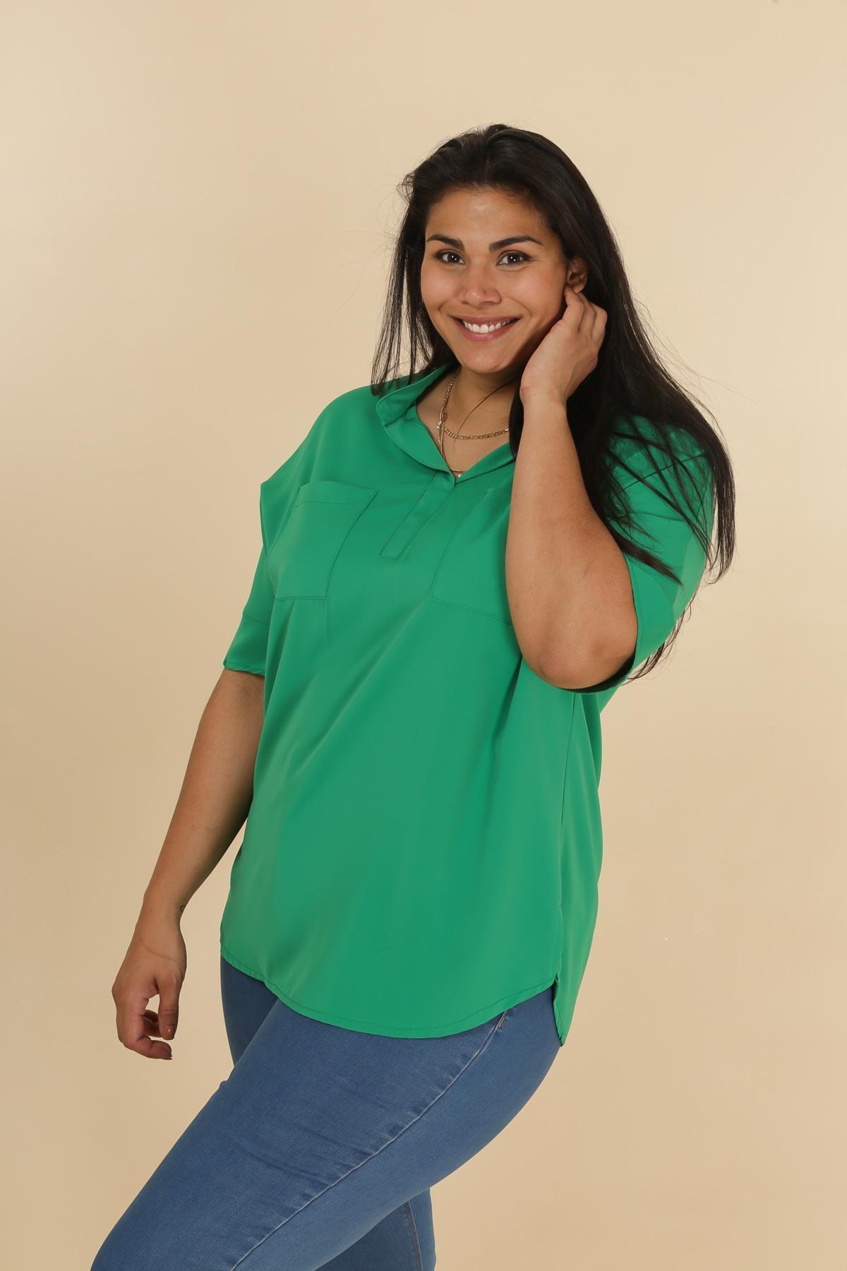 La blouse à poches - Big Fab Fashion