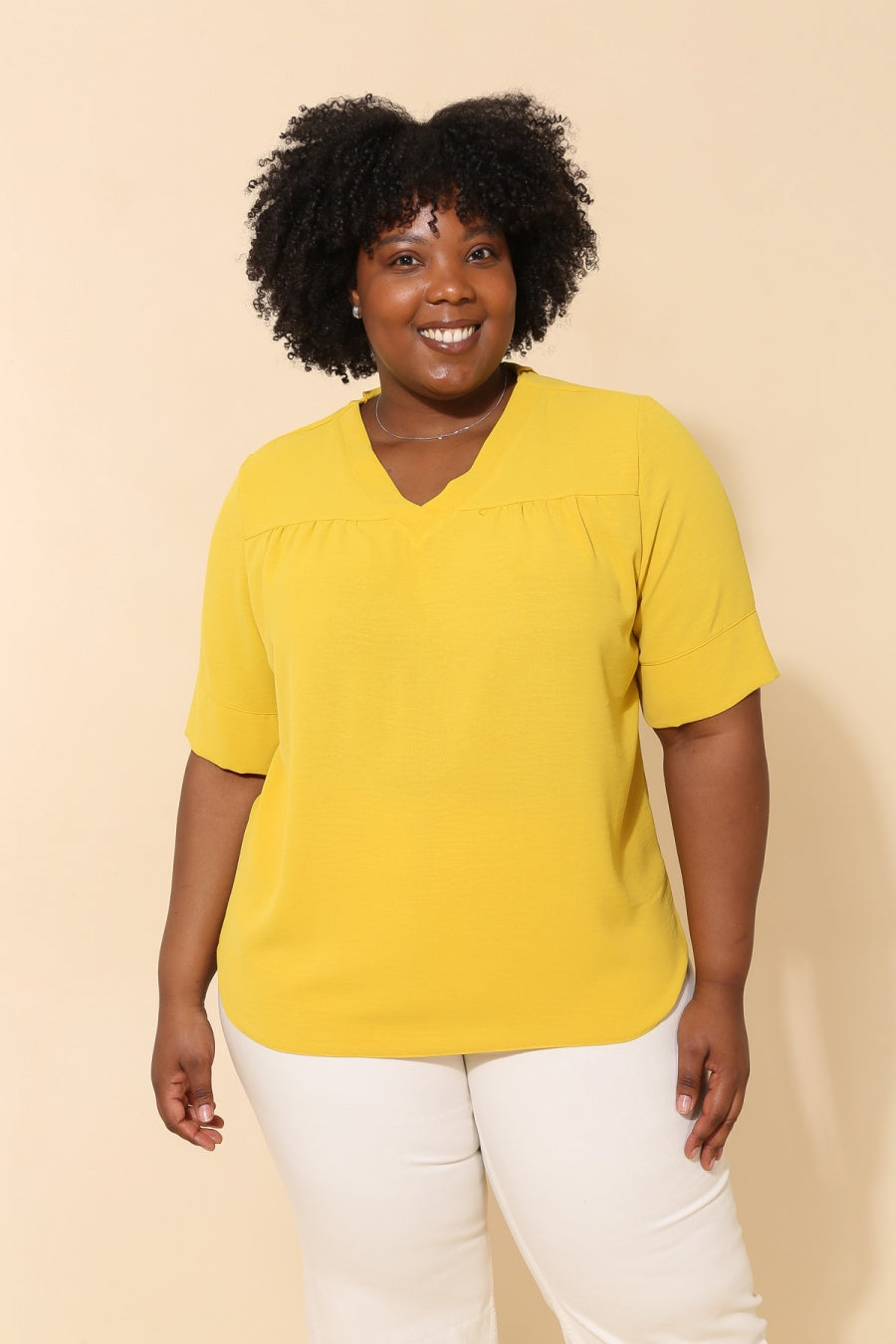 La blouse col V