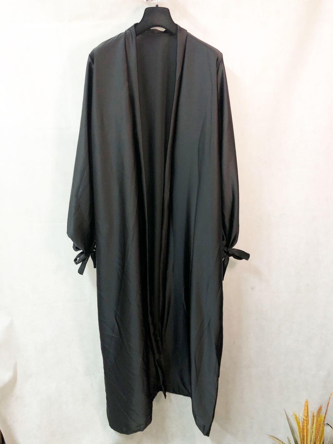 Le gilet long satiné