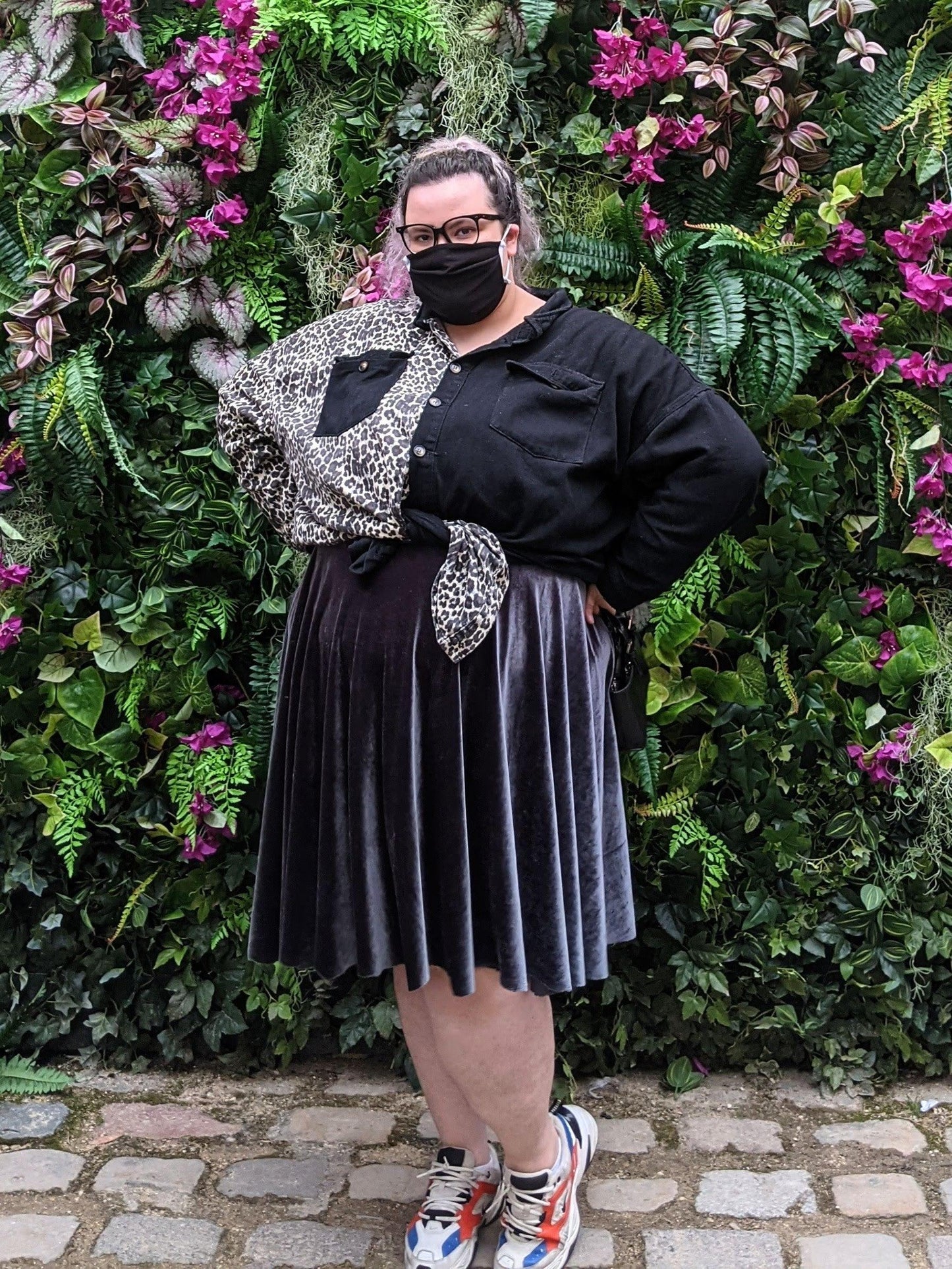 La jupe en velours - Big Fab Fashion
