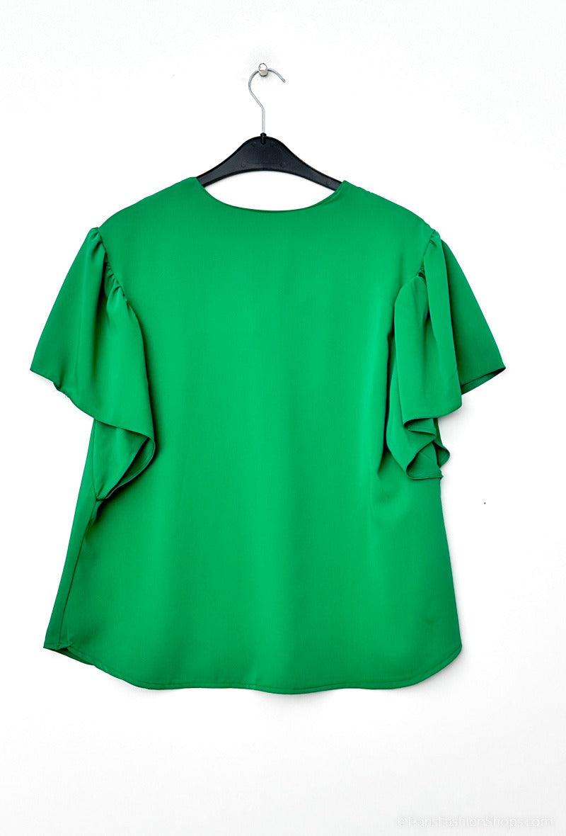 La blouse col V - Big Fab Fashion
