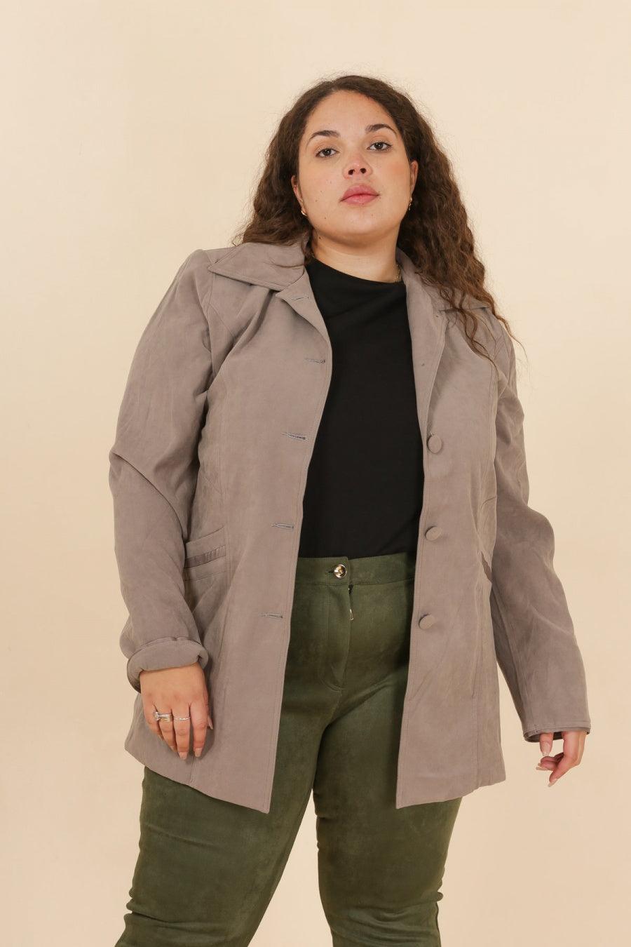 La veste velours - Big Fab Fashion