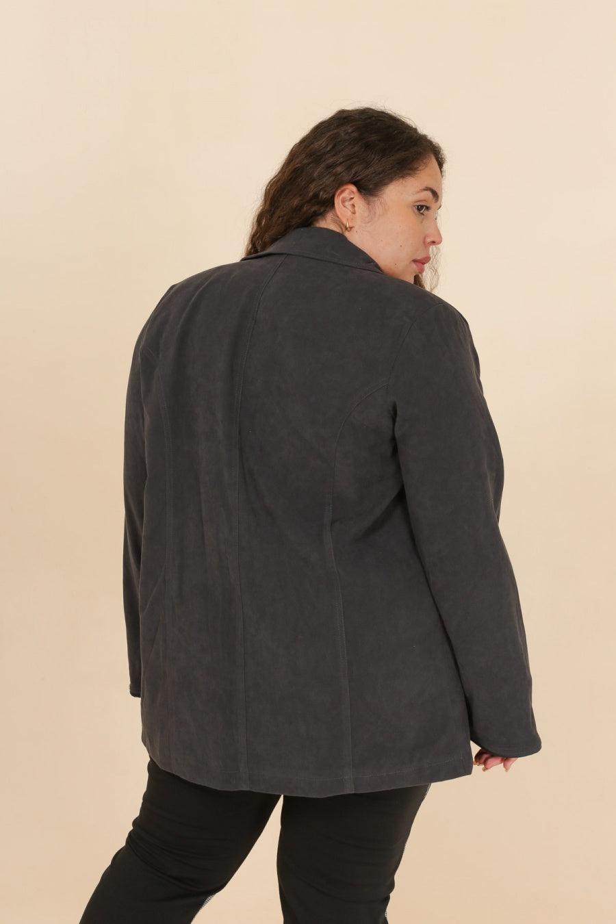 La veste velours - Big Fab Fashion