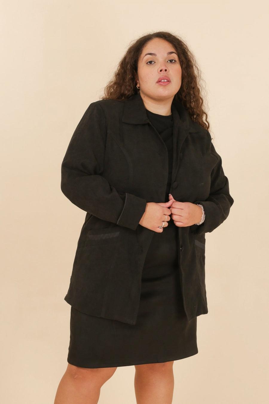 La veste velours - Big Fab Fashion