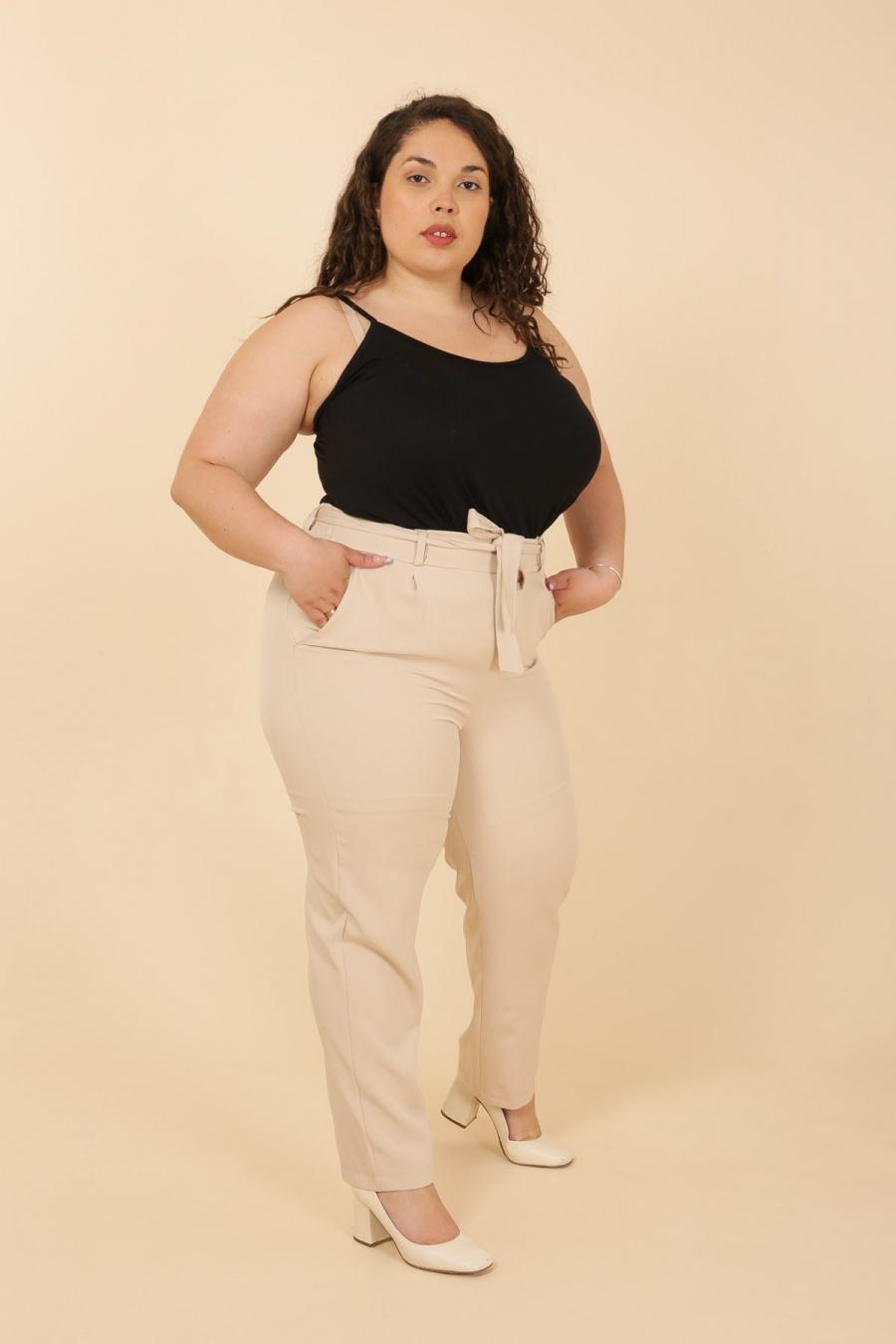 Le pantalon à ceinture - Big Fab Fashion