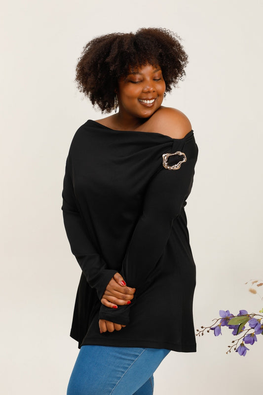 Le pull asymétrique