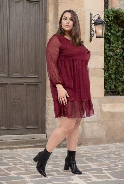 La robe courte en mousseline