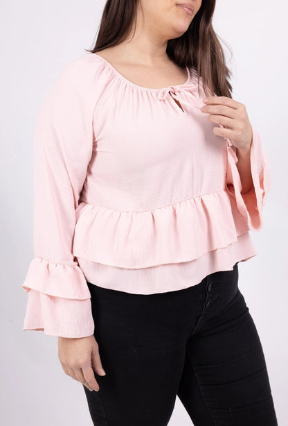 Le crop top à volants