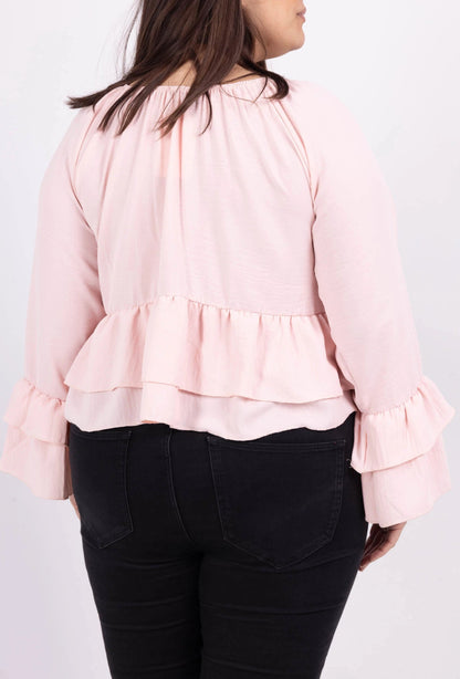 Le crop top à volants