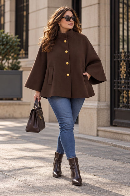 Le poncho droit