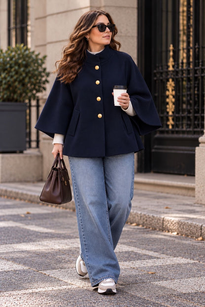 Le poncho droit