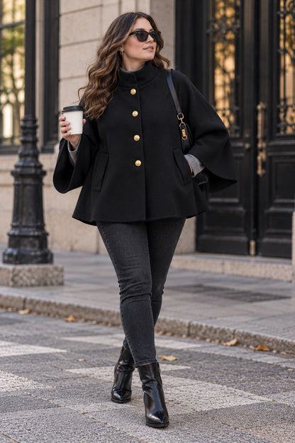 Le poncho droit